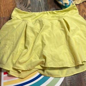 Yellow “Lululemon Dupe” skirt